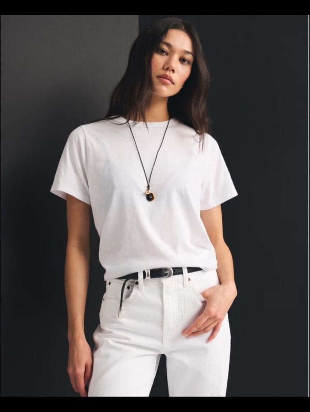 Abercrombie & Fitch SEALED! NWT! Everyday Slub Tee in White. Sz Sm. R2S!